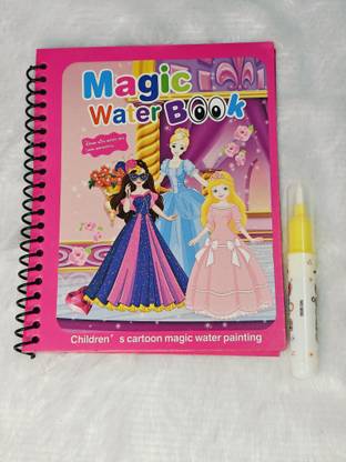DNP Princess Magic Water Book With Pen (Set of 1) Multi-function Pen