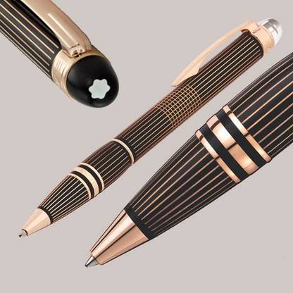 Montblanc Starwalker Red Gold Metal Ballpoint Pen 106869 Ball Pen