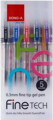 DONG A FINE-TECH N-0.3MM 3 COLOR GEL PEN SET Gel Pen