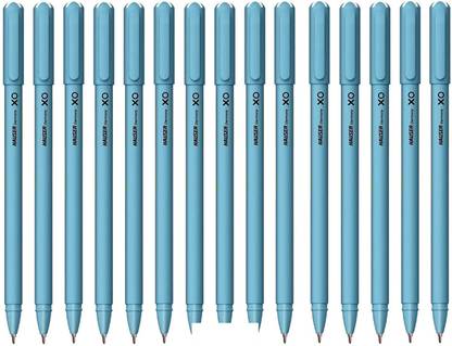 HAUSER XO Ball Pen Blue Pack Of 15 With Gel Pen Ink Eraser Ball Pen