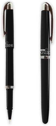 Win Guide Ball Pens | 30 Pcs Black Ink | Premium Pens with Stylish Metallic Clip | 0.6 mm Sharp Tip for Smooth Writing | Lightweight Body | Refillable Pen Ideal for Students and Exams | For School and Office or Corporate Use | Premium Stick Ball Pen