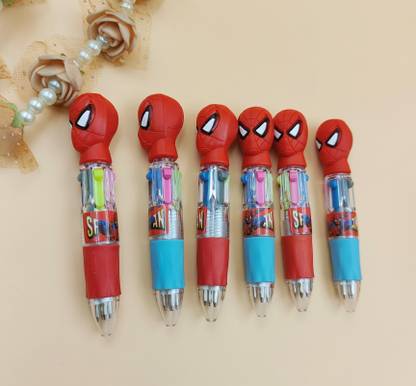 Paper Bear Spiderman Theme Small 4-in-1 Pen Ball Pen