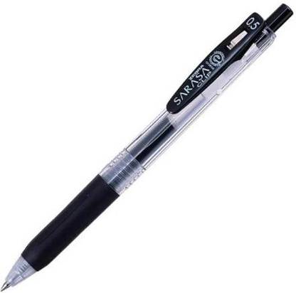 Zebra Sarasa Clip Pen 0.5 mm, (JJ15-BK) Gel Pen