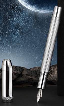 Ledos Jinhao 92 Star Series Chrome Metal Body Fine Nib Fountain Pen