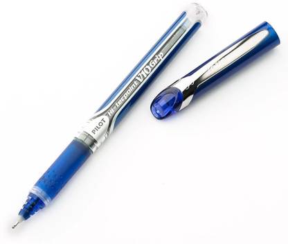 CS Pilot V10 Grip Liquid Ink HiTechpoint Blue Pen Pack of 3 Roller Ball Pen