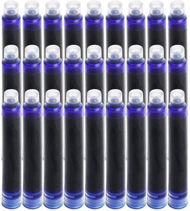Harinder Blue Fountain Pen Ink 27 Pc Cartridge Refills for Fine Writing & Calligraphy Ink Cartridge