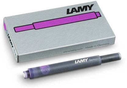 LAMY T10 Fountain Pen Violet Ink Cartridges Box Pack | Smooth Ink Flow system Ink Cartridge