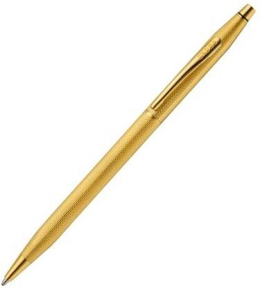 CROSS Classic Century 23Kt Gold-plated Engraved Diamond Pattern Ballpoint Pen Ball Pen