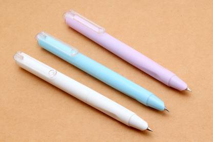 Ledos Set Of 3 Retractable Button System Capless Fine Nib Fountain Pen