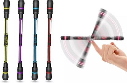 MRIYA Spinning Rotatable Finger Ball Point Pens Non-Slip Coated Rotating Gel Pen Roller Ball Pen