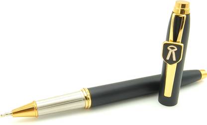 PGen Advocate Sign Logo Jett Black Unique Luxury Designer Metal Roller Ball Ball Pen