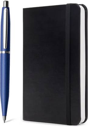 SHEAFFER VFM | Neon Blue Ball Pen With A6 Notebook Combo | Premium Pen Gift Set