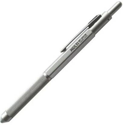 OHTO MF-20K3B Multi-Pen, Hexagon Barrel, Knurled Grip, 3 Points, Matte Silver Multi-function Pen