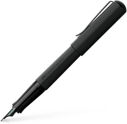 FABER-CASTELL Hexo Black Matt Fountain Pen – Extra Fine Nib Fountain Pen