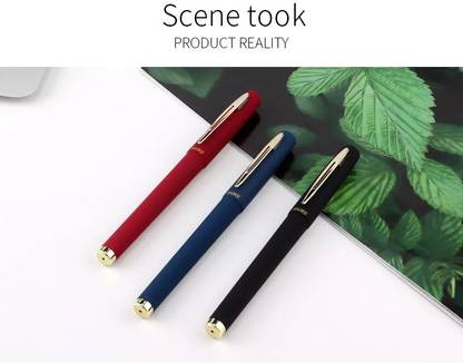 Baoke 0.5mm Black roller gel pen with comfortable grip free 3 any art marker Roller Ball Pen