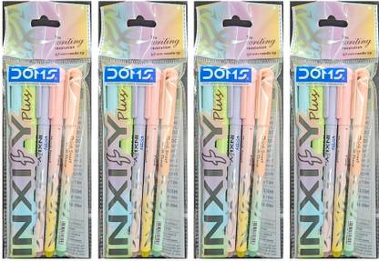 DOMS INXIFY Plus | Textured Grip | LV Ink | 0.7mm Needle Tip| Duel Colour Body | Ball Pen