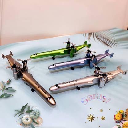 SABIRAT Creative Helicopter Shape Gel Pen For Kids & Student [Pack Of: 1, Random Color] Gel Pen