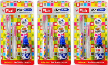 Flair Inky Series Roboter-Füllfederhalter – Mit 2 Jumbo-Patronen, Für Kinder & Schüler, Schreibt Weich