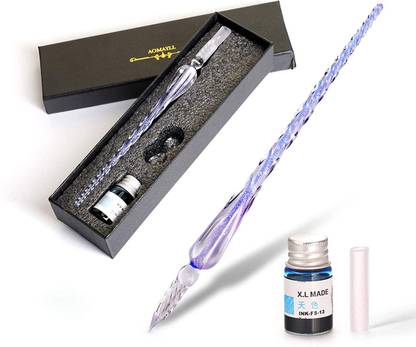 Maxjet Crystal Glass Dip Pen Signature Pen For Office,School Supplies Calligraphy Calligraphy