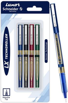 LUXOR Schneider LX7 Technoroller| 0.7 mm tip| German Technology| 100% Liquid Ink Roller Ball Pen