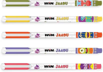 Win Jaadu 60 Blue Pens|0.7 mm Tip|Fragnance Ink|Pens for Students|Stick Ball Pen