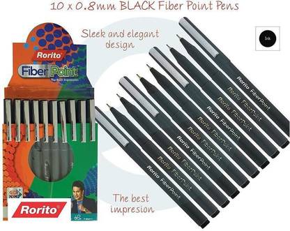 Rorito Fiberpoint Fiber point 30 Black pens Micro Fiber Tip Gel Pen