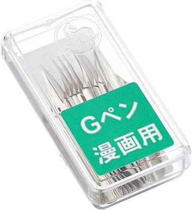 Zebra Comic Comic G Model Chrome Pen Nib, Pack of 10 (PG-6B-C-K) Nib