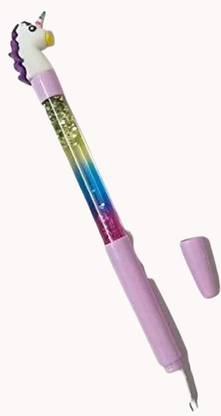 NAVDEEP COLLECTION Pack Of 1 Unicorn Glitter Pen Gel Pen