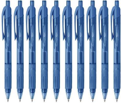 FLAIR V2 Retractable Gel Pen | 10 Pens | Ink Blue | Box Pack | 0.7mm | Gel Pen