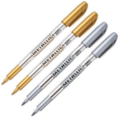 feelhigh Bold Metallic Craftwork Pens Waterproof Permanent Art Painting Drawing Pen Digital Pen