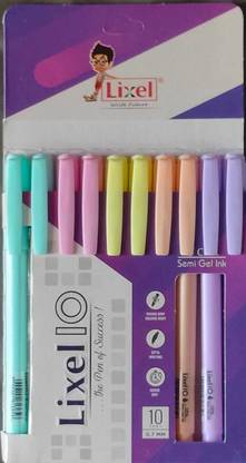 Lixel Lixel IO Neon Body colour Ball pen Blue 0.7mm pack of 10 Ball Pen