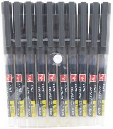 FIGO 0.6mm Pipe Tip 5 Pcs Fineliner Pen