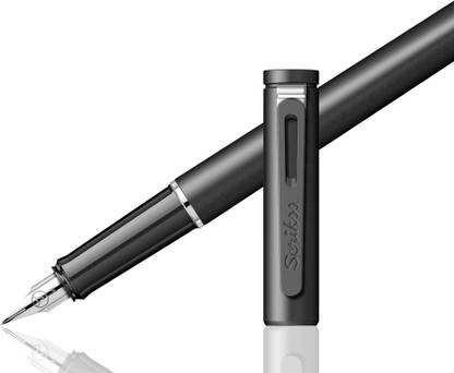 Scrikss Medium Nib Fountain Ink Pen | Compatible with Both Cartridge & Coverters | Punto Fountain Pen