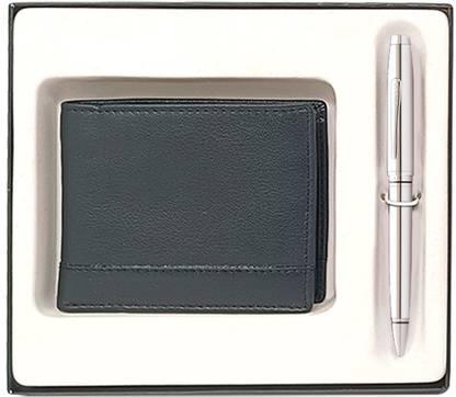 CROSS Coventry Chrome Coin Wallet + Pen Gift Set