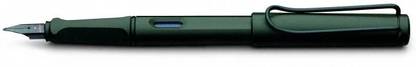 LAMY SAFARI 17M Matte Black Medium Nib with Ergonomic Grip (BLUE INK) Fountain Pen
