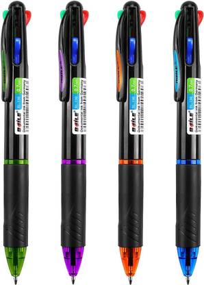 Like it Baile 4 Pack Multicolor Ballpoint Pens 4 In-1 0.7Mm Ball Pen