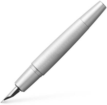 FABER-CASTELL E-MOTION PURE SILVER FOUNTAIN PEN – FINE NIB Fountain Pen