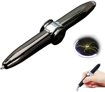 Tlismi Creative Fidget Hand Spinner Ballpoint Pen with LED Light Multi-function Pen