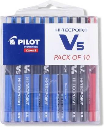 PILOT Hi-Tecpoint 0.5mm V5 Extra Fine Point Pure Liquid Ink Roller Ball Pen
