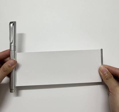 VALLIANZ Ballpoint Pen With Paper Scroll Inside Retractable Pullout Banner Pen Pencil Grip