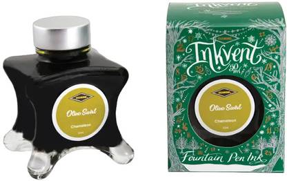 DIAMINE INKVENT GREEN EDITION OLIVE SWIRL50 ML-CHAMELEON Ink Bottle