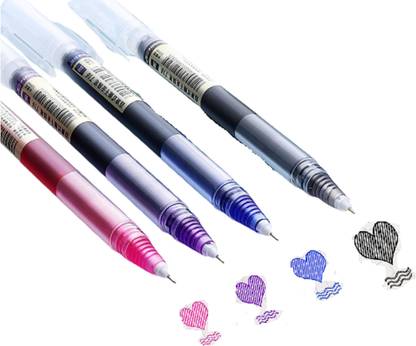 SAH Rolling Ball Pens, Quick-Drying Ink 0.5 mm Extra Fine Point Pens Ball Pen