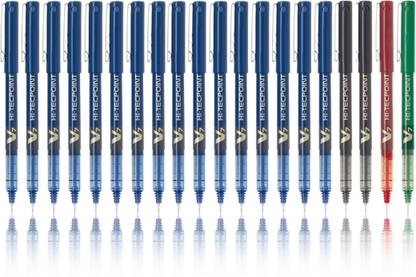 PILOT V7 (Blue- 16, Black-2, Red-1, Green-1) Roller Ball Pen