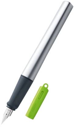 LAMY Nexx 086 A Tip Fountain Pen | Lime Green Color Metal Body | Rubberized Grip Fountain Pen