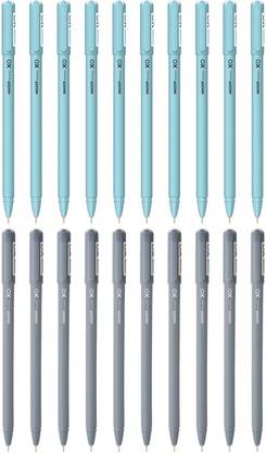 HAUSER Xo Ball Pen Combo Pack | Solid Body Type | 10 Pcs Blue ink & 10 Pcs Black ink Ball Pen