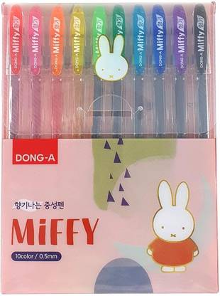 DONG A Miffy Bunny Gel Ink Scented Rollerball Pens, 0.5mm Gel Pen