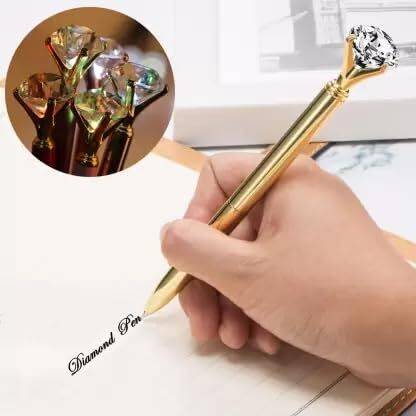 Black Jones Diamond Pen Personalized Name Engraved Metal Golden Ball Pen