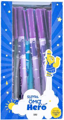 Supra Omg Hero 0.7 mm Ball Point Pen Display Pack | Scented/Aromatic Ink Ball Pen