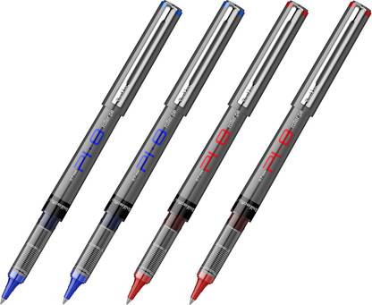 Scrikss PI-8 Roller Pen 0.7mm - Fast Drying Ink, Chrome Plated Tip, Ink Level Indicator Roller Ball Pen