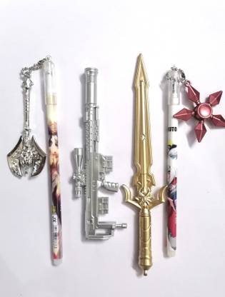 Oneclickshopping Fancy Sword and Gun Shape combo Gel Pen Gel Pen